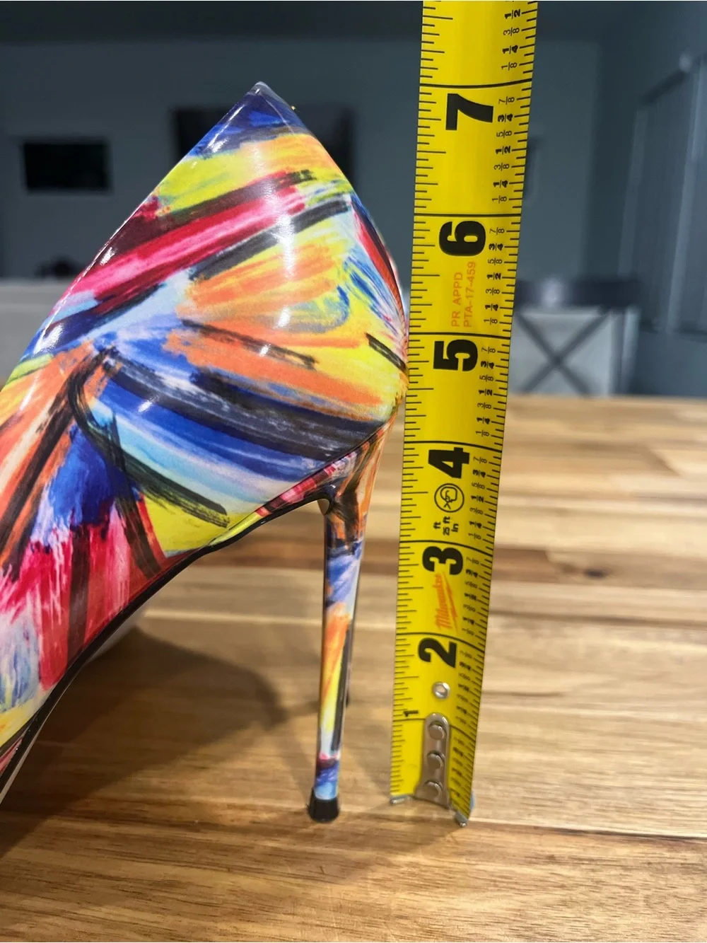 Steve Madden Multicolor Brushstroke Pointed Toe Stiletto Pumps Size 10M